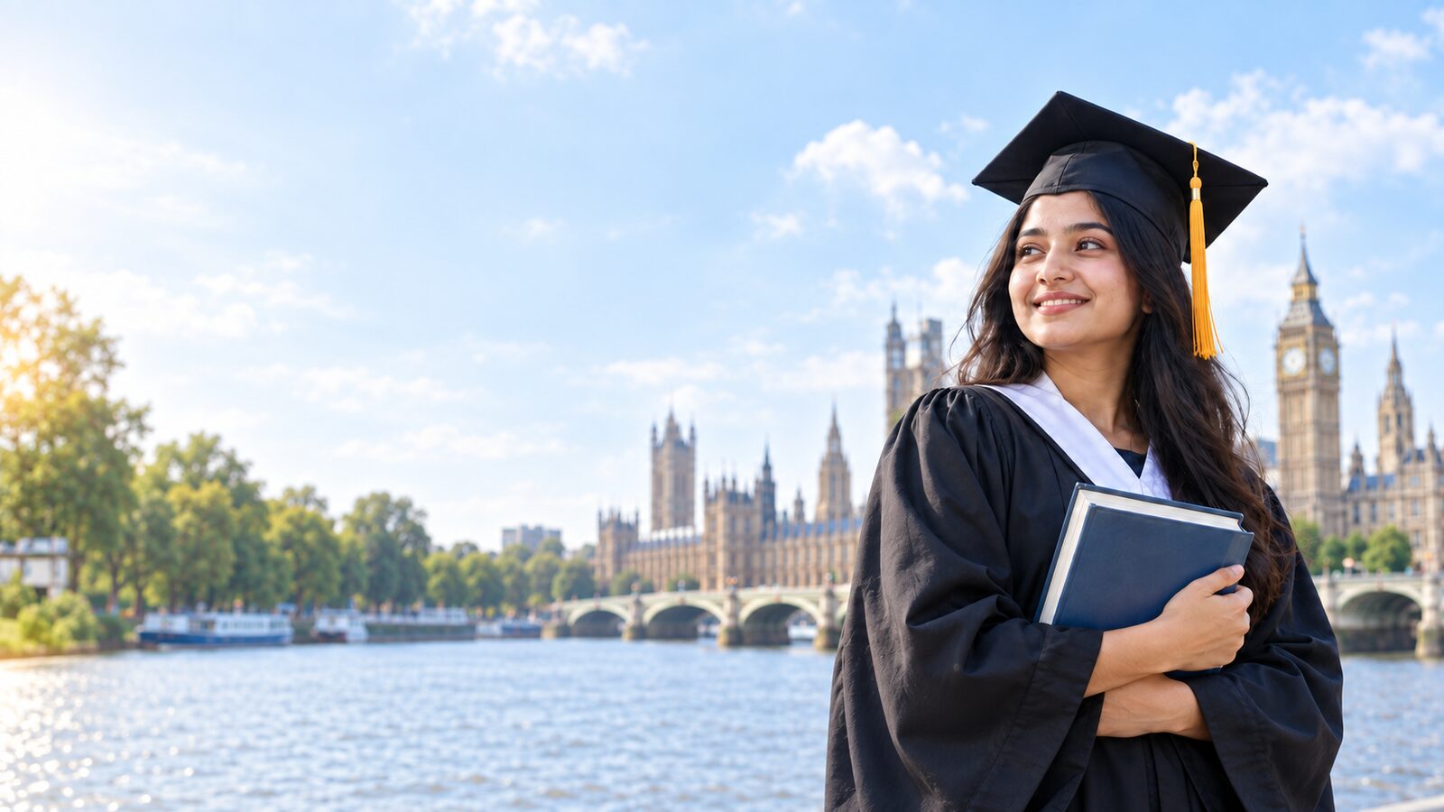 Graduate student exploring international study opportunities